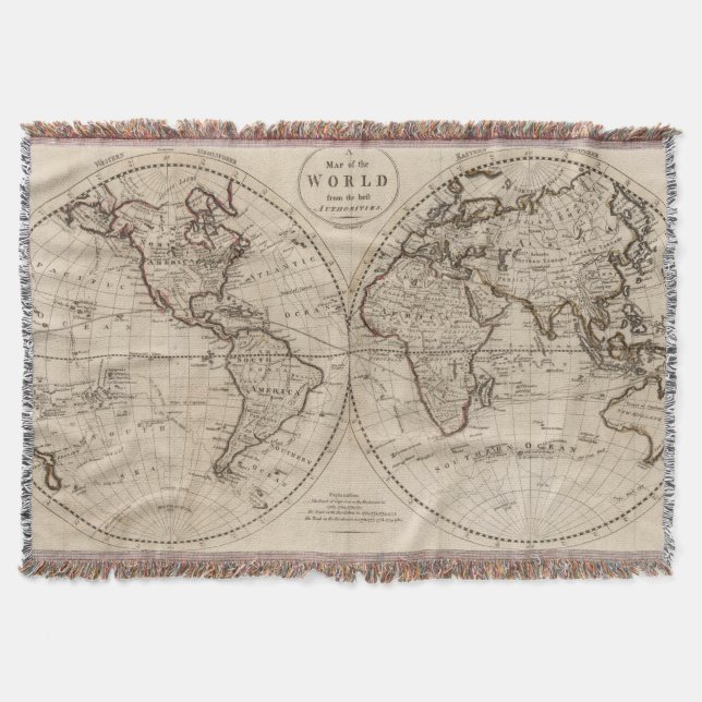 Couverture Carte démodée du monde (1795) (Devant)