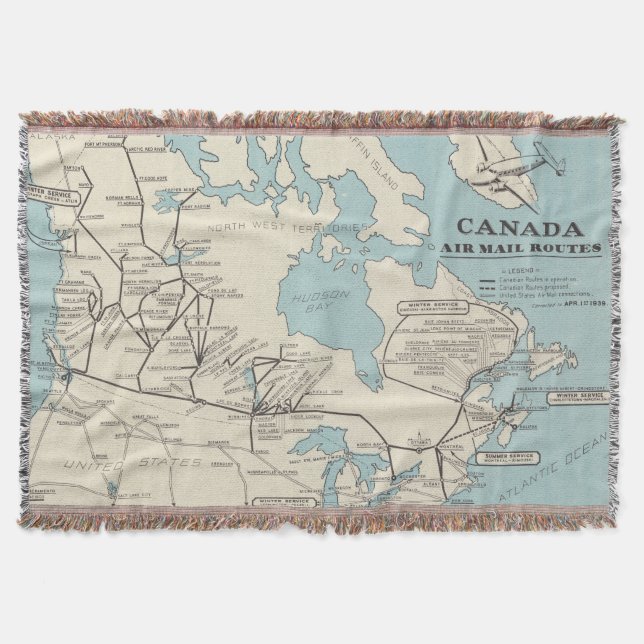 Couverture Carte des itinéraires de la poste aérienne du (Devant)