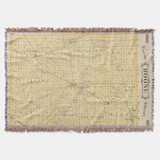 Couverture Carte du comté de Boone (Devant)