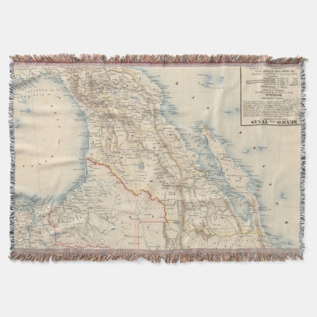 Couverture Carte du Mexique et du Texas (Devant)