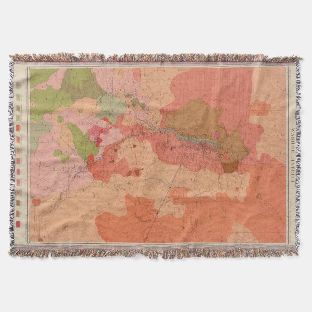 Couverture Carte géologique du secteur de Washoe (Devant)