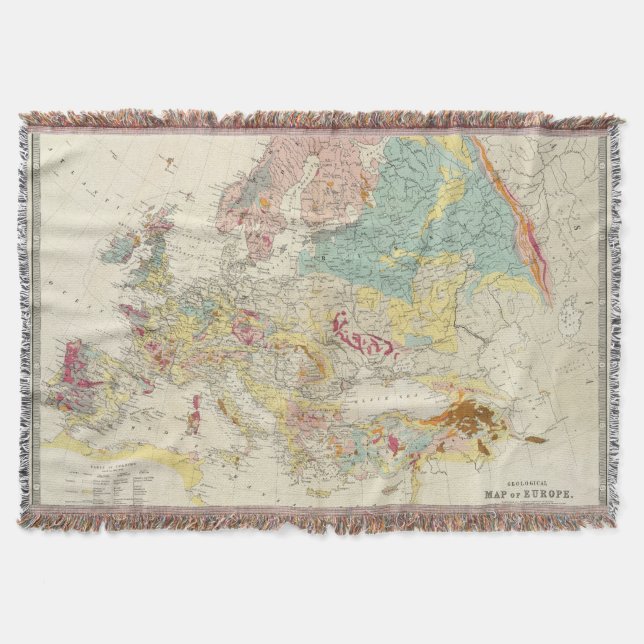 Couverture Carte géologique l'Europe (Devant)