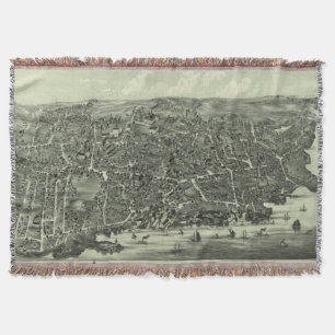 Couverture Carte imagée vintage de Marblehead mA (1882)