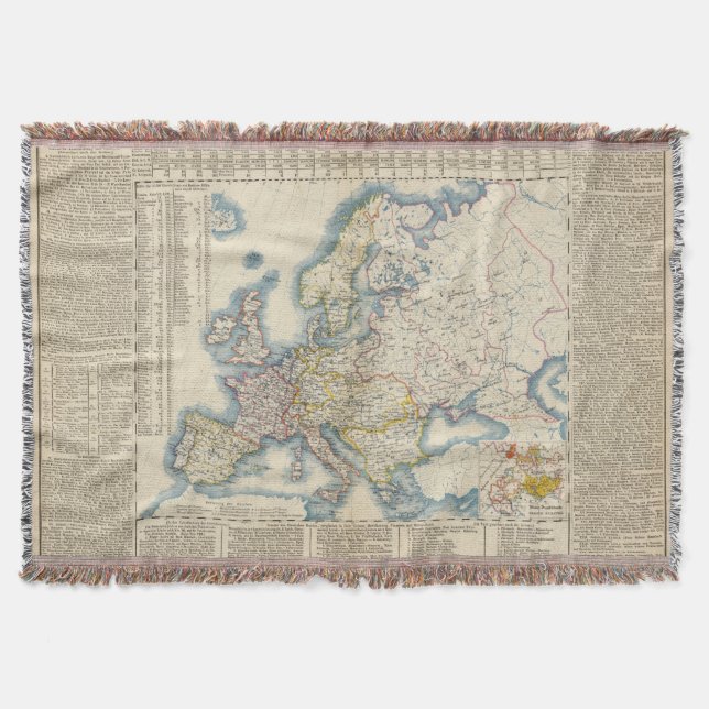 Couverture Carte politique militaire de l'Europe (Devant)