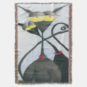 Couverture Cartoon de chats gris et noir