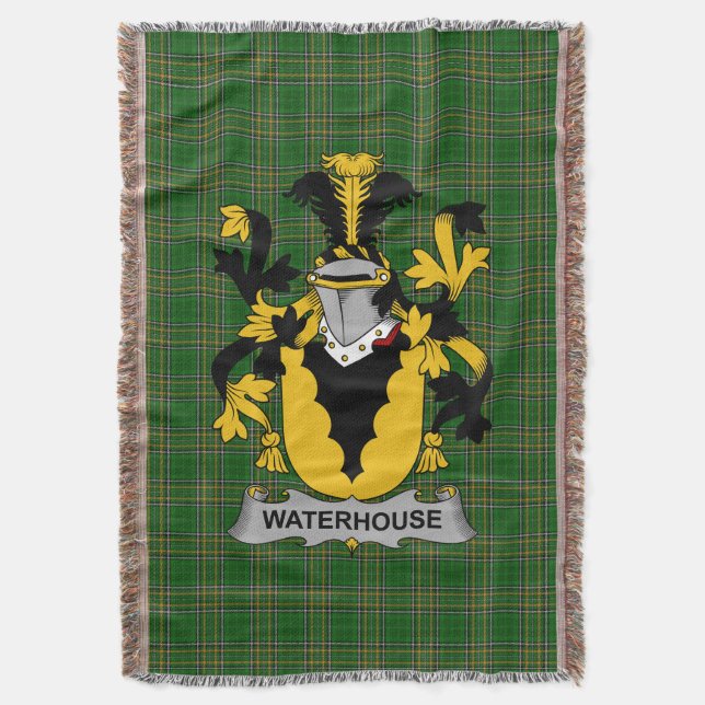 Couverture Caserne irlandaise Armoiries Famille Crest Irelan (devant Vertical)