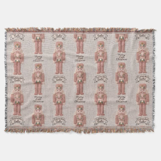 Couverture Casse-Noisette de Noël Coquette en Laine à Crochet