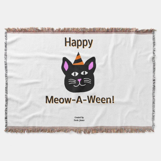Couverture Cat Noir Cat Mowa-A-Ween Blanket (Devant)