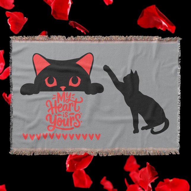 Couverture Cat Valentine - Mon coeur est à vous sur gris | (Créateur téléchargé)