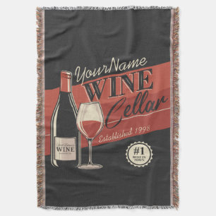 Couverture Cave à vin personnalisée Bouteille Salle de dégust