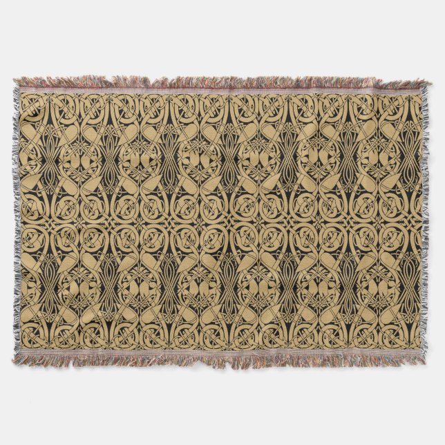 Couverture Céltic Knot Animaux Lindisfarne Motif (Devant)
