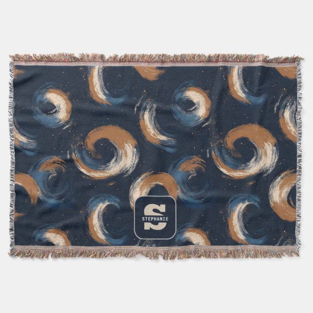Couverture Cercle bleu et Brown sur Arrière - plan foncé (Devant)
