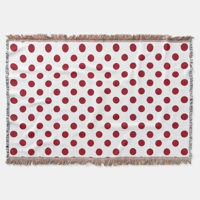 Couverture Cercles Pois rouges Crimson (Devant)