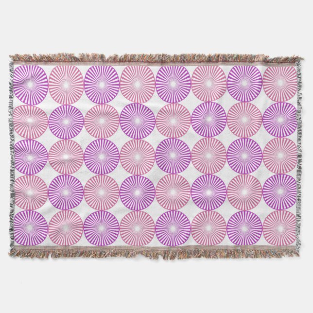 Couverture Cercles rose et violet motif (Devant)