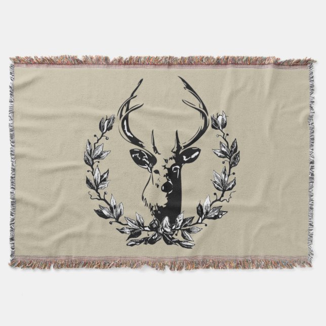 Couverture Cerfs dans les feuilles de laurier (Devant)