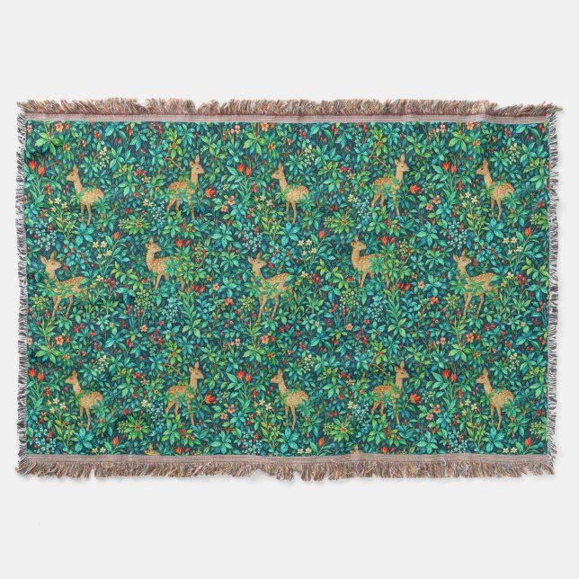 Couverture Cerfs de la forêt inspirés de William Morris (Devant)