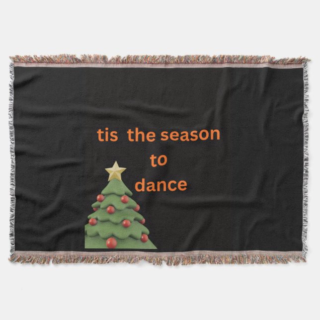 Couverture C'est la saison de danser plaid de Noël (Devant)