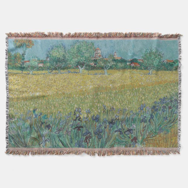 Couverture Champ aux Iris près d'Arles Vincent Van Gogh (Devant)
