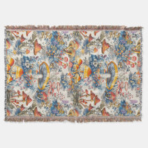 Champignons mystiques en Toile De Jouy