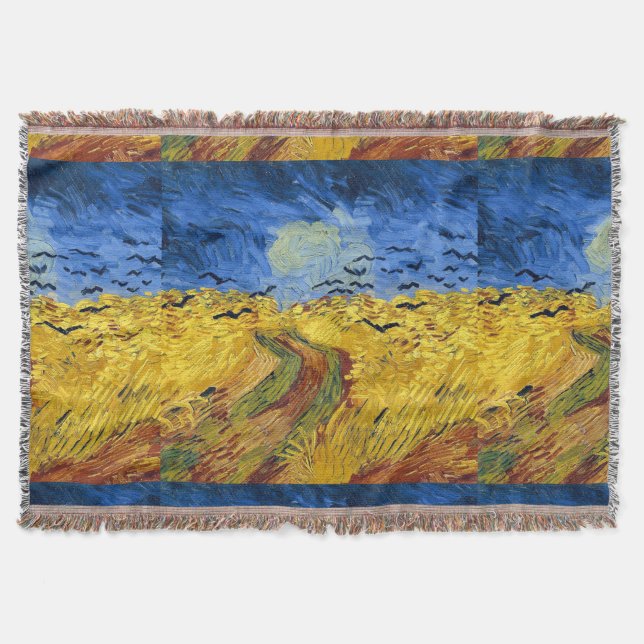 Couverture Champs de blé de Van Gogh peinture impressionniste (Devant)