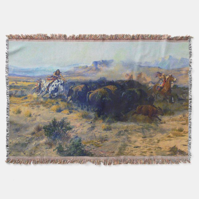 Couverture Charles M Russell La Chasse au Bison 1899 (Devant)