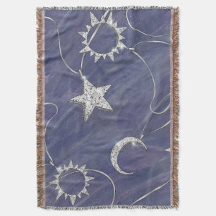Couverture Charming mystique Étoiles de lune d'argent Sun A