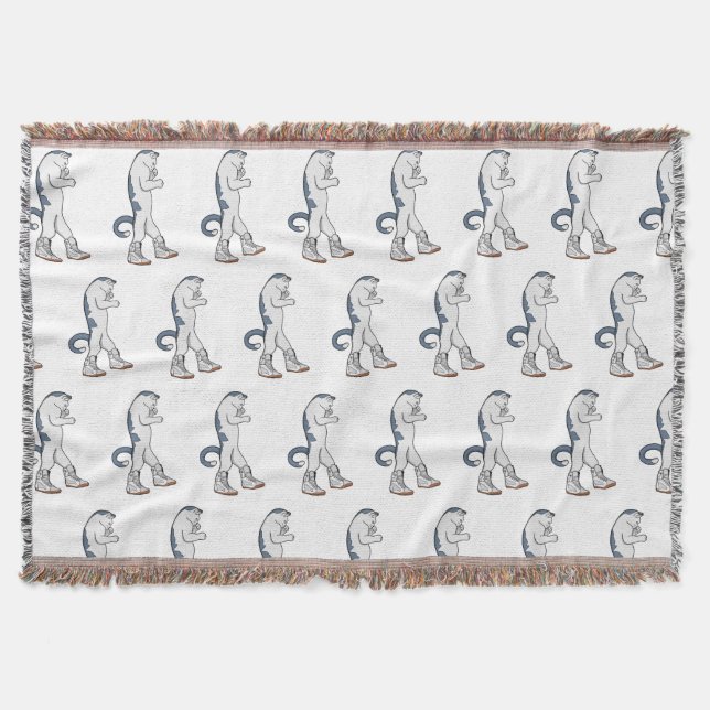 Couverture Chat Boxeur Urbain en Combattant de Marche en Bask (Devant)