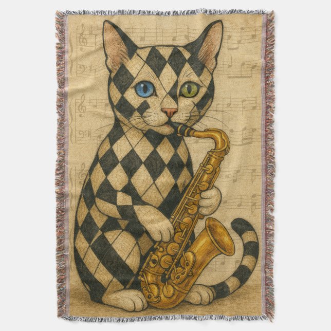 Couverture Chat Jazz (devant Vertical)