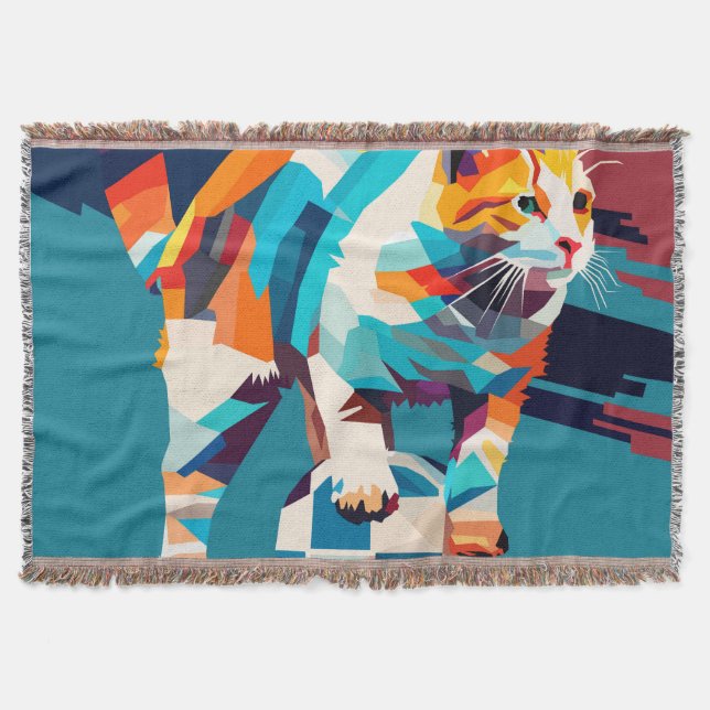 Couverture Chat jouant à pop art (Devant)