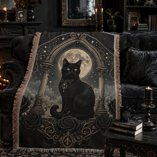 Couverture Chat noir Lune gothique Céleste Romance sombre (Créateur téléchargé)