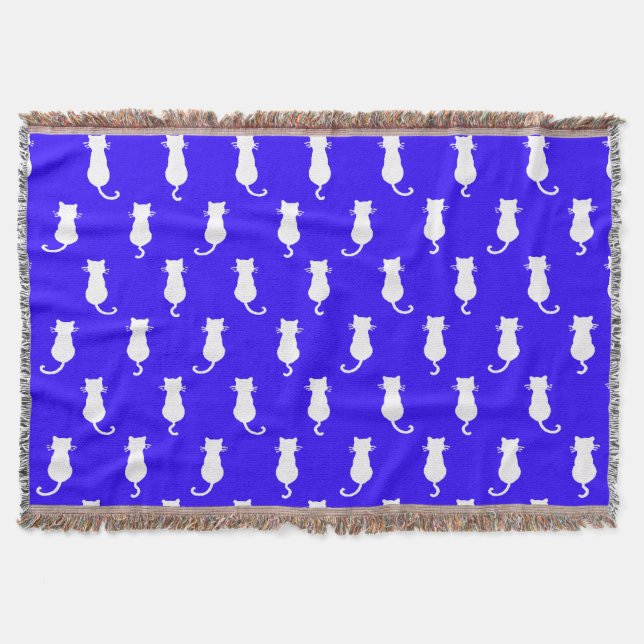 Couverture Chats Fantaisistes Forever Bleu Royal (Devant)