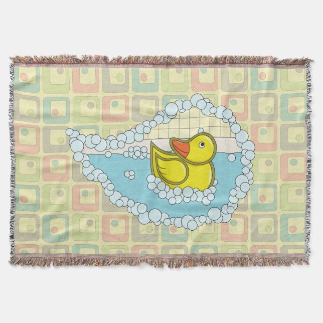 Couverture Chaucer le canard en caoutchouc Jeter la couvertur (Devant)