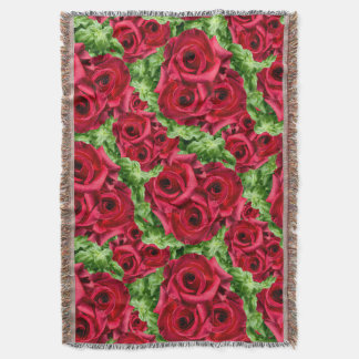 Couverture Chemin Rouge Roses Fleur Garland