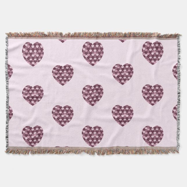 Couverture Cherry Carré rose et coeur diamant (Devant)