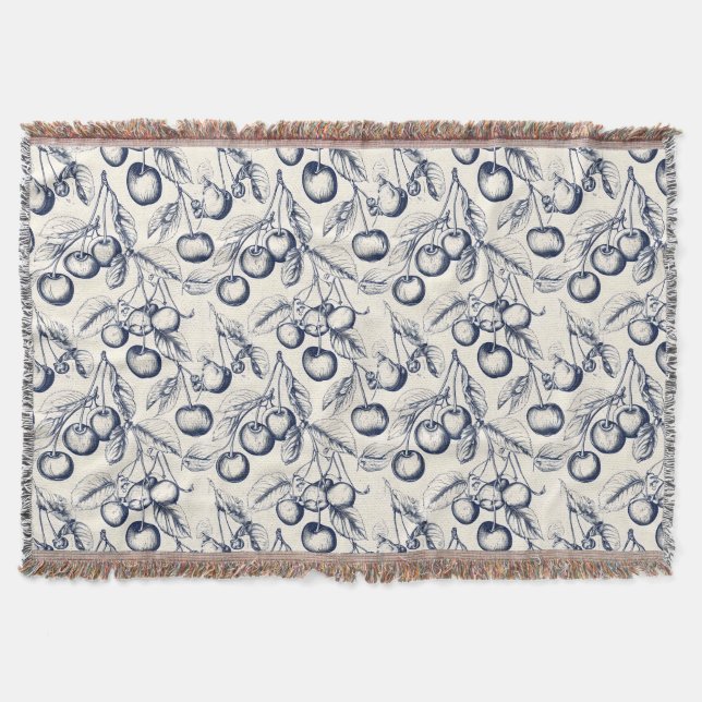 Couverture Cherry Chinoiserie Élégante décoration florale de  (Devant)