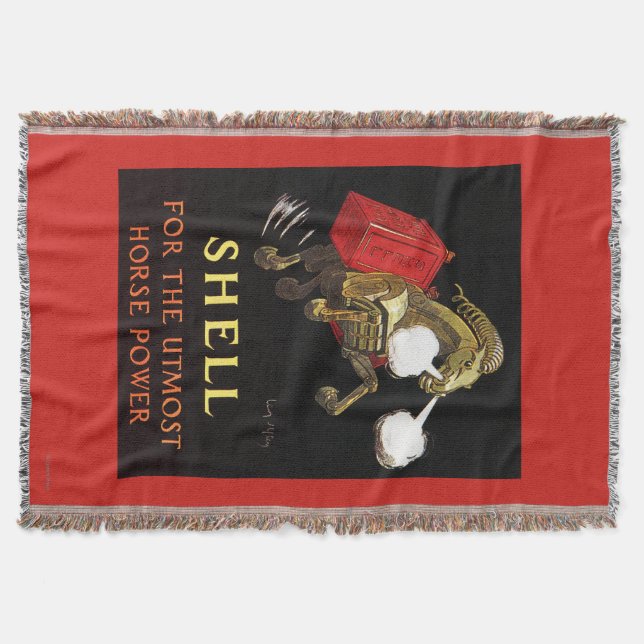 Couverture Cheval mécanique avec Shell Oil (Devant)