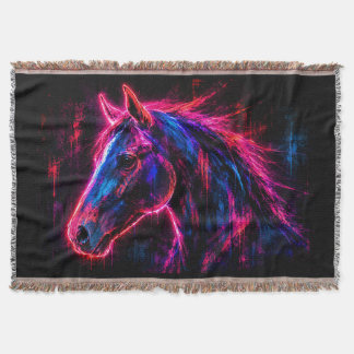 Couverture Cheval Néon