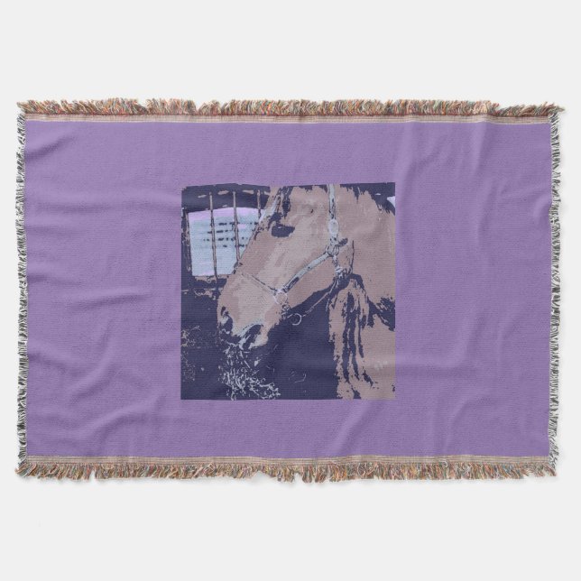 Couverture cheval pop art (Devant)