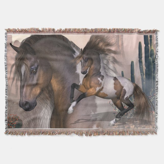 Couverture Cheval sauvage Mustang (Devant)