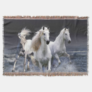 Couverture Chevaux à lancer l'oreiller