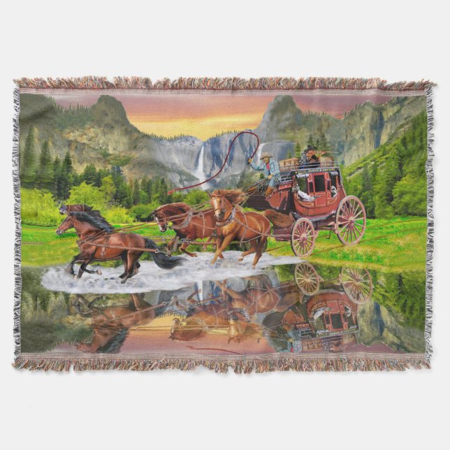 COUVERTURE CHEVAUX DE RELAIS WELLS FARGO (Devant)