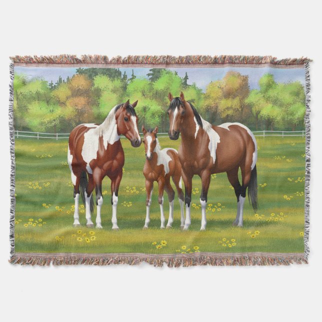 Couverture Chevaux Du Quartier De Peinture De Baie Pinto En P (Devant)