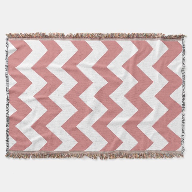 Couverture Chevron rose gras (Devant)