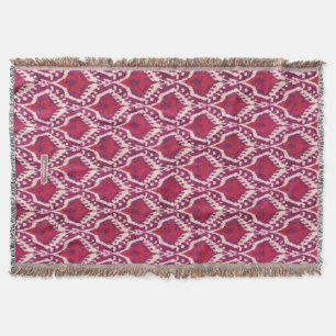 Couverture Chic motifs tribaux kat rouge et violet