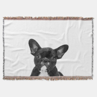 Couverture Chien adorable | Black French Bulldog Face