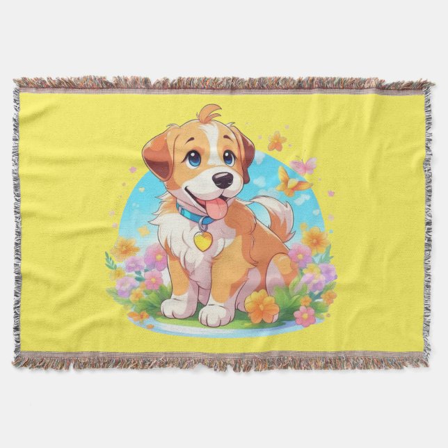 Couverture Chien chiot mignon (Devant)