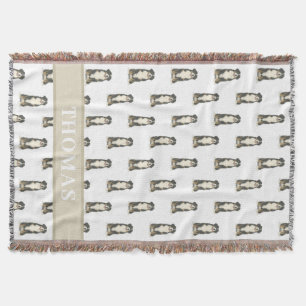 Couverture Chien de montagne bernois personnalisé