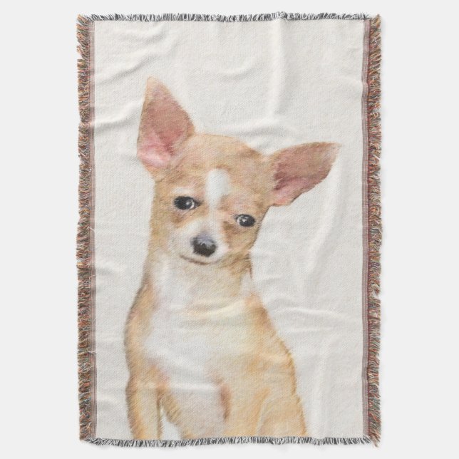 Couverture Chihuahua Peinture - Cute Original Chien Art (devant Vertical)