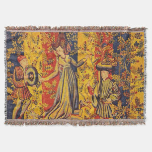 Couverture Chinoiserie médiévale italienne rouge jaune