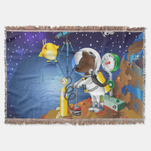 Couverture Chiot dans l'espace un alien avec un télescope
